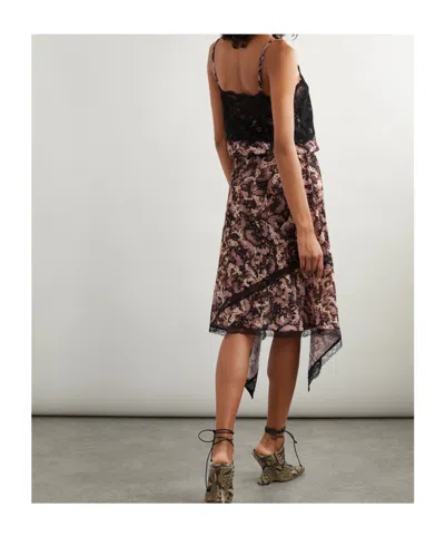 Dries Van Noten Asymmetrical Midi Dress In Multi