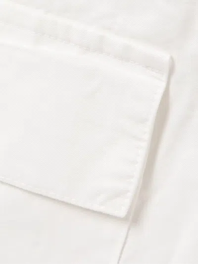 Dries Van Noten Cotton-canvas Wide-leg Cargo Pants In White