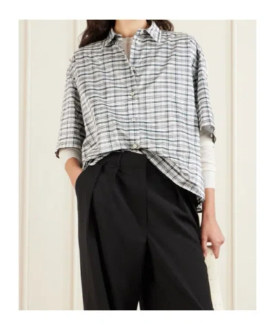 Jil Sander Checked Button-up Shirt In Multi