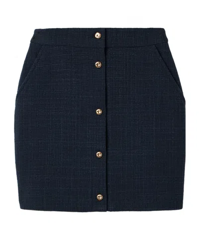 Blazé Milano Missy Appaloosa Cotton-blend Tweed Mini Skirt In Multi