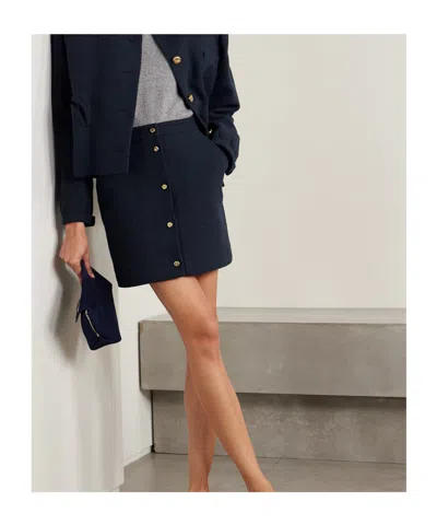 Blazé Milano Missy Appaloosa Cotton-blend Tweed Mini Skirt In Multi