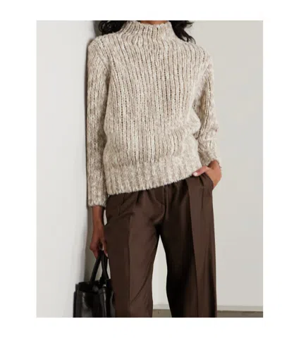 Loro Piana Crew Neck Sweater In Neutral