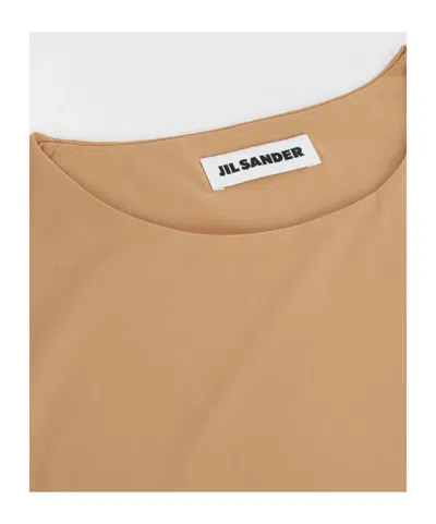 Jil Sander Bodysuit In Brown