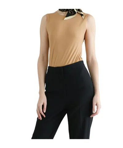 Jil Sander Bodysuit In Brown