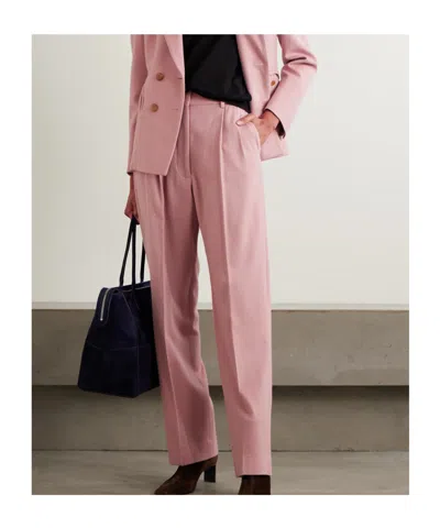 Blazé Milano Pleated Tailored Trousers In Pink
