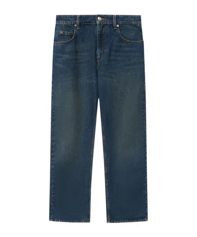 Isabel Marant Dromie Pocket Jeans In Blue