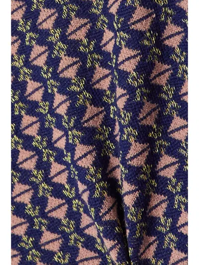 Dries Van Noten Jacquard Shorts In Blue