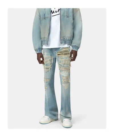 Amiri Distressed-effect Denim Jeans In Blue