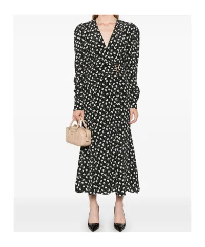 Alessandra Rich Pendant Dress In Black