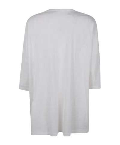 Y's Round Neck Big T-shirt In White