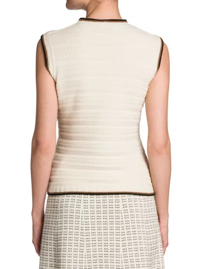 Loro Piana Sleeveless Cashmere Sweater In Brown