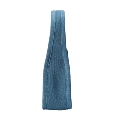 Alexander Wang Ryan Small Reflective Mesh Bag In Blue