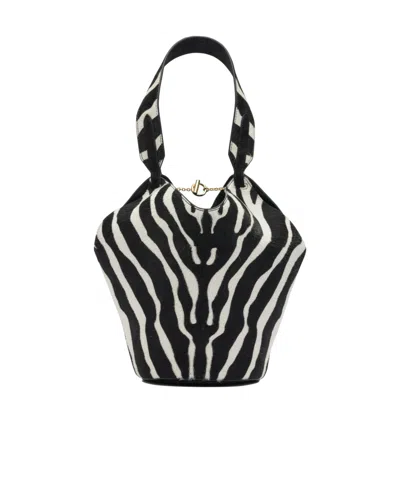 Khaite Mini Lotus Tote Bag In Black