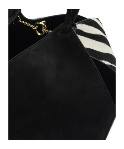 Khaite Mini Lotus Tote Bag In Black