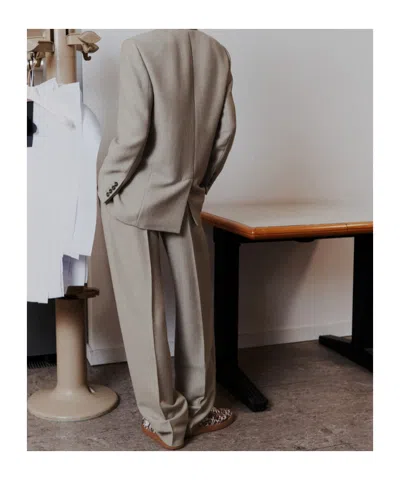 Marella Wide-leg Trousers In Gray