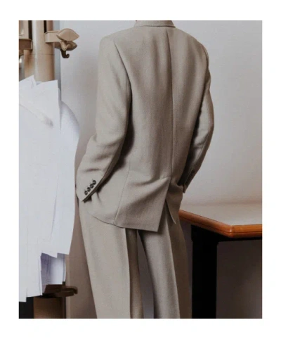 Marella Oversized Deconstructed Blazer In Gray