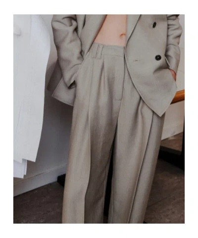 Marella Wide-leg Trousers In Gray