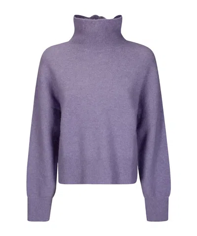 Samsoe & Samsoe Turtleneck Sweater In Purple