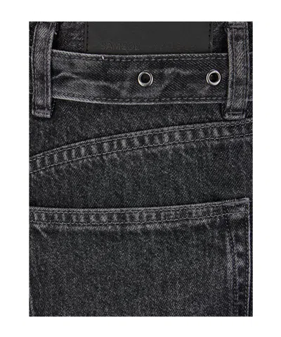Samsoe & Samsoe Belt Loop Jeans In Black