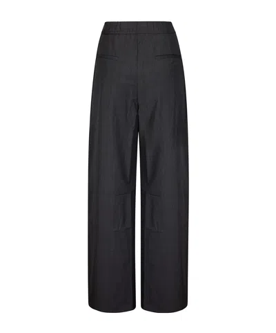 Samsoe & Samsoe Wide-leg Casual Pants In Black