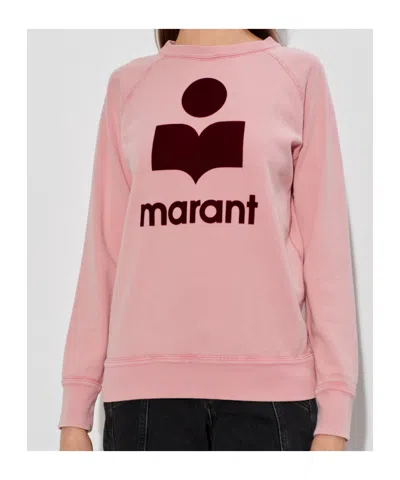 Isabel Marant Étoile Crew Neck Long-sleeved Sweatshirt In Pink