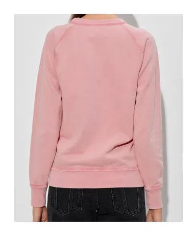 Isabel Marant Étoile Crew Neck Long-sleeved Sweatshirt In Pink