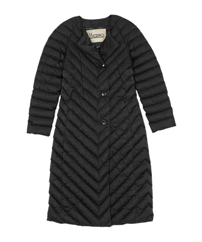 Herno Quilted Down Jacket In Black