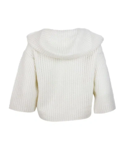 Fabiana Filippi Platinum Hoodie In White