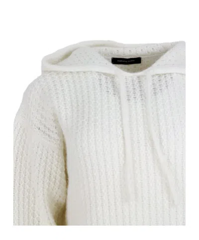 Fabiana Filippi Platinum Hoodie In White