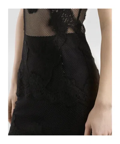 Dolce & Gabbana Lace Mini Dress Adjustable Thin Straps In Black