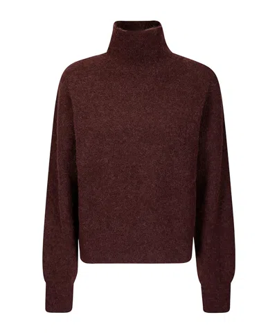 Samsoe & Samsoe Turtleneck Sweater In Red