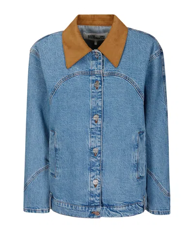 Baum Und Pferdgarten Button-down Denim Jacket In Blue