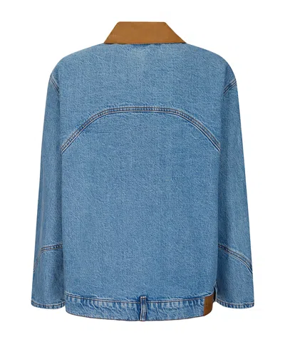 Baum Und Pferdgarten Button-down Denim Jacket In Blue