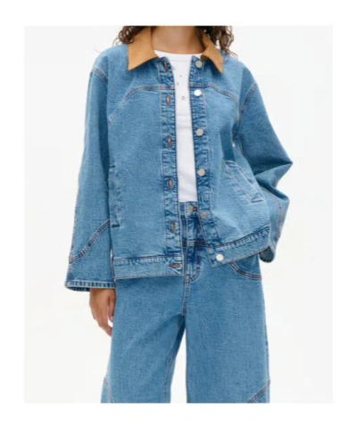 Baum Und Pferdgarten Button-down Denim Jacket In Blue