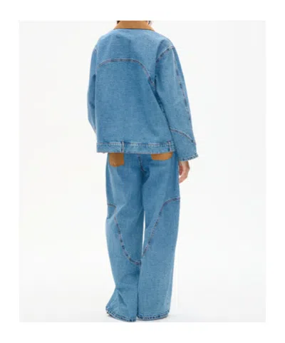 Baum Und Pferdgarten Button-down Denim Jacket In Blue