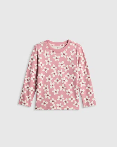 Quince Jersey Long Sleeve T-shirt In Pink