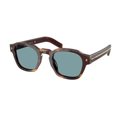 Prada Pr A16s Polarizzato 15w04d Tartarugato Sunglasses In Brown