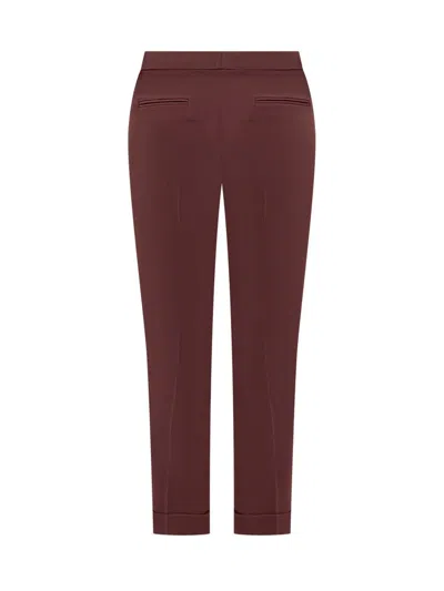 Etro Cuffed Trousers In Red