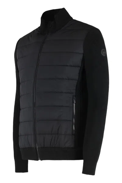 Fusalp Lissandre Cardigan With Padded Panels In Black