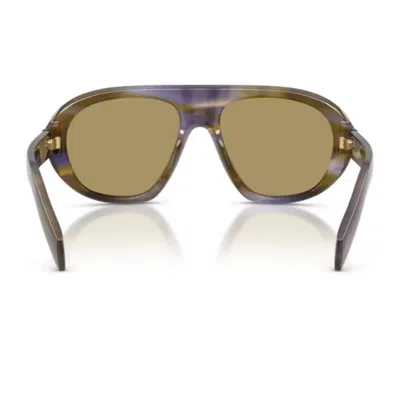 Prada Pr C05s 23g70g Laguna A Righe Glasses In Brown