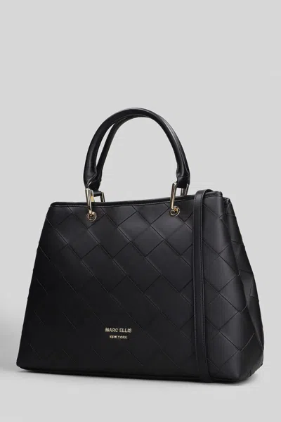 Marc Ellis Quilted Logo-plaque Tote Bag In Black