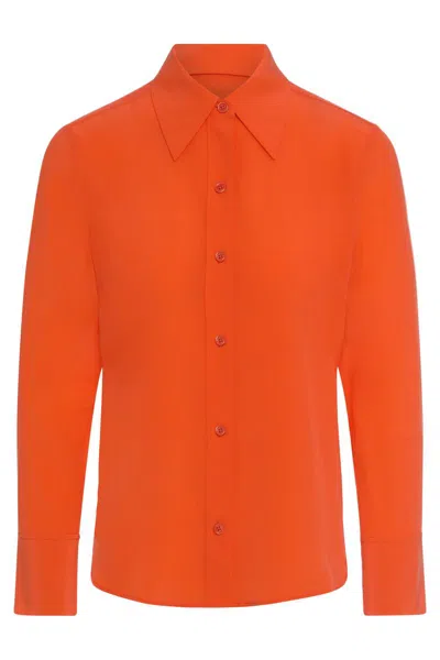 Equipment Silk Shirt In Orange