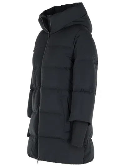 Woolrich 'cloud Madison' Black Polyamide Blend Down Jacket In Black