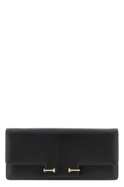 Tom Ford Supple Grain Shoulder Bag In Black