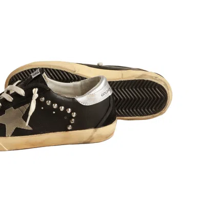Golden Goose Women's Super-star Leather Sneakers In Black