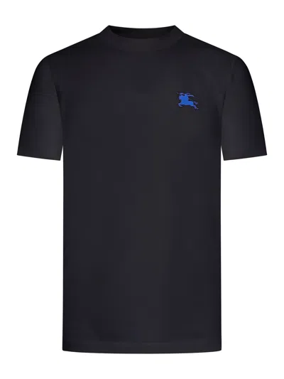Burberry Crew Neck T Shirt Short Sleeves In Gray