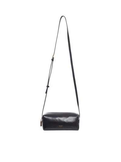 Khaite Kye Mini Calfskin Leather Crossbody Bag In Black