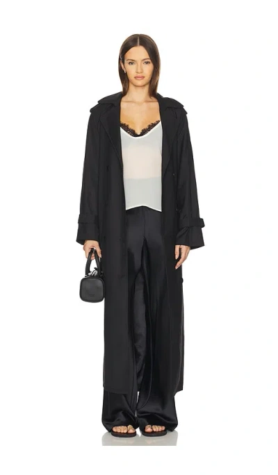 Lioness X Revolve Penny Trench Coat In Black