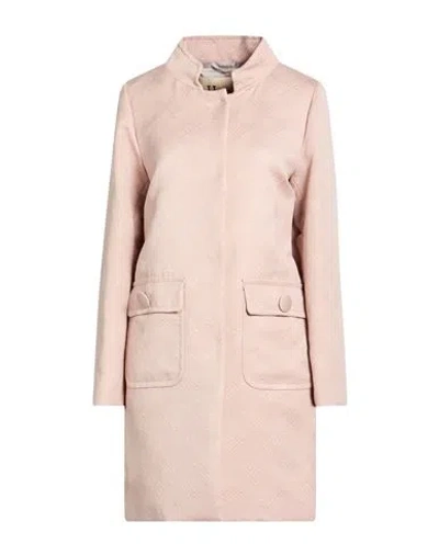 Herno Woman Overcoat & Trench Coat Light Pink Size 14 Cotton, Polyamide In Pink