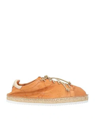 Lagoa Man Sneakers Tan Size 12 Leather In Multi